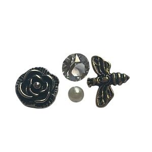 Origami Owl charm lot. Rose, bee, crystal & pearl.